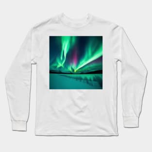 Polar lights, northern lights Long Sleeve T-Shirt